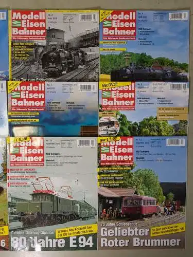 Modelleisenbahner 2020, Heft 1-12, Verlagsgruppe Bahn, Zeitschrift, Modellbau