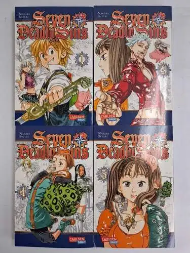 Manga: Seven Deadly Sins 1 + 3-5, Nakaba Suzuki, 4 Bände, Carlsen Manga