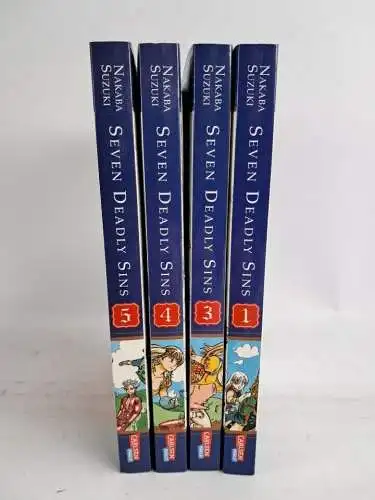 Manga: Seven Deadly Sins 1 + 3-5, Nakaba Suzuki, 4 Bände, Carlsen Manga