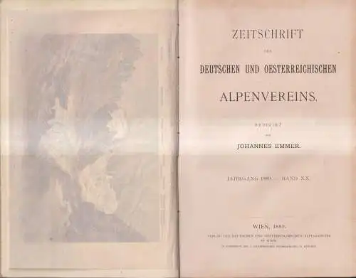 Zeitschrift des Deutschen und Österreichischen Alpenvereins 1889 Band XX, Emmer