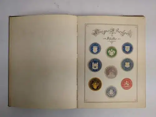 Album: Siegelmarken Sammlung Königreich Preußen, Behörden, Post, Hessen, Sachsen