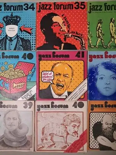15 Hefte Jazz Forum. The Magazine of the European Jazz Federation 1975 & 1976
