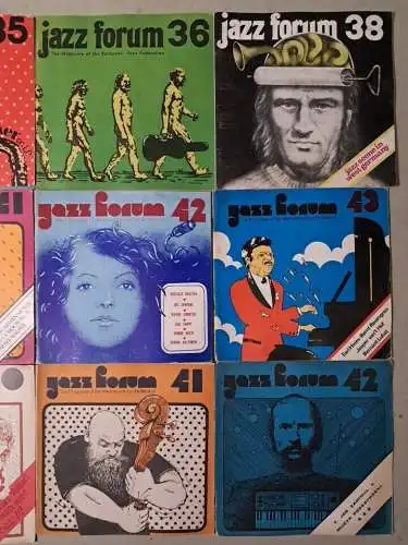 15 Hefte Jazz Forum. The Magazine of the European Jazz Federation 1975 & 1976