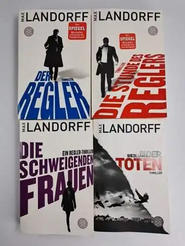 4 Bücher Max Landorff: Der Regler, Die schweigenden Frauen, Siedlung der Toten..