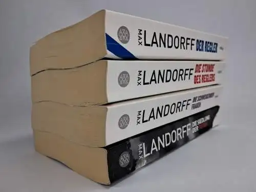 4 Bücher Max Landorff: Der Regler, Die schweigenden Frauen, Siedlung der Toten..