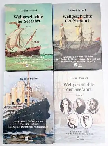 Buch: Weltgeschichte der Seefahrt 1-4, Helmut Pemsel, 2000, 4 von 6 Bänden