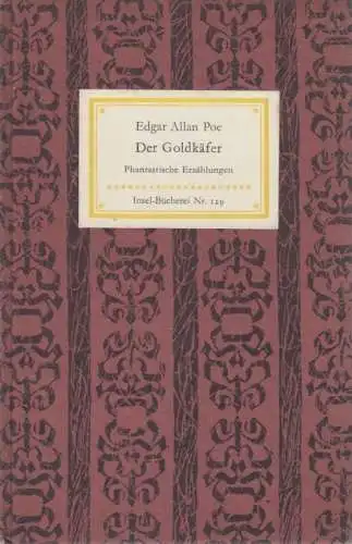 Insel-Bücherei 129, Der Goldkäfer, Poe, Edgar Allan. 1963, Insel-Verlag