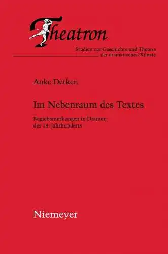 Buch: Im Nebenraum des Textes, Detken, Anke, 2009, Niemeyer, gebraucht, sehr gut