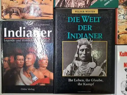 19 Bücher Indianer / Native Americans, Lexikon, Häuptlinge, Konvolut, Bundle