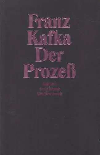 Buch: Der Prozeß, Kafka, Franz, 2004, Suhrkamp Verlag, gebraucht, gut