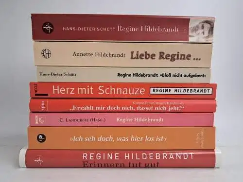 8 Bücher Regine Hildbrandt: Ich seh doch, was hier los ist; Herz mit Schnauze...