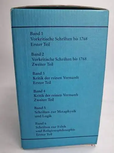 Buch: Immanuel Kant - Werke in zehn Bänden, 1983, wbg, 10 Bände im Schuber