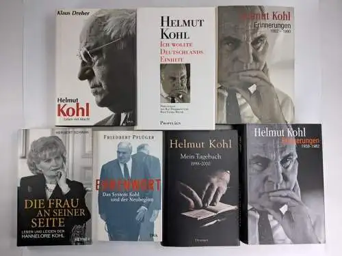 7 Bücher Helmut Kohl: Erinnerungen, Mein Tagebuch, Ehrenwort, Die Frau sn ...