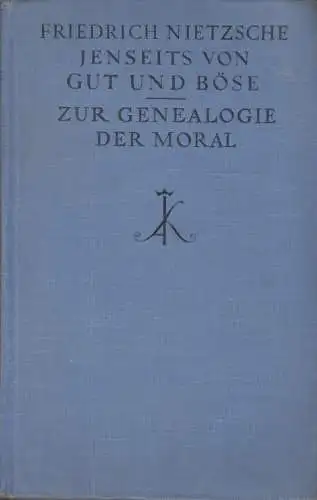 Buch: Jenseits von Gut und Böse / Zur Genealogie der Moral, Nietzsche, Friedrich