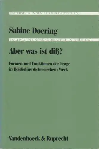 Buch: Aber was ist diß? Sabine Doering, 1992, Vandenhoeck & Ruprecht