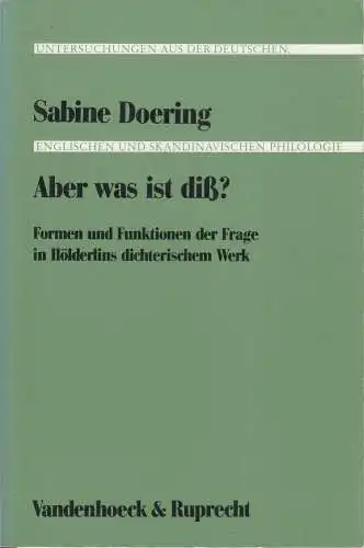 Buch: Aber was ist diß? Sabine Doering, 1992, Vandenhoeck & Ruprecht