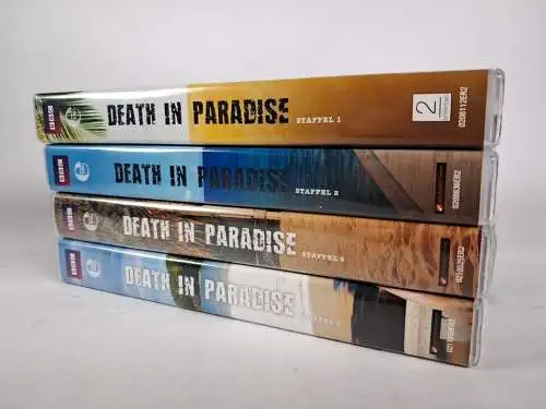 4 DVD-Boxen: Death in Paradise. Staffel 1+2 + 4+5, Don Warrington, Sara Martins