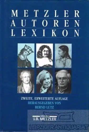 Buch: Metzler-Autoren-Lexikon, Lutz, Bernd. 1994, Verlag J.B.Metzler