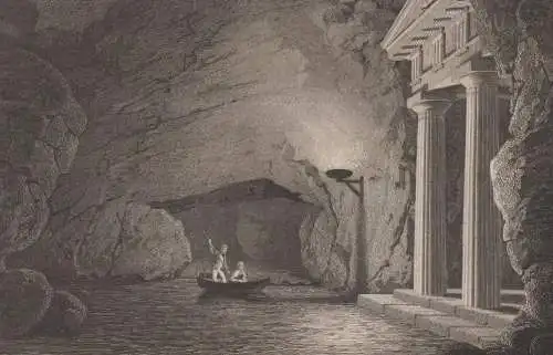 Stahlstich:Die Höhle zu Liebenstein, Das malerische und romantische..., 1834