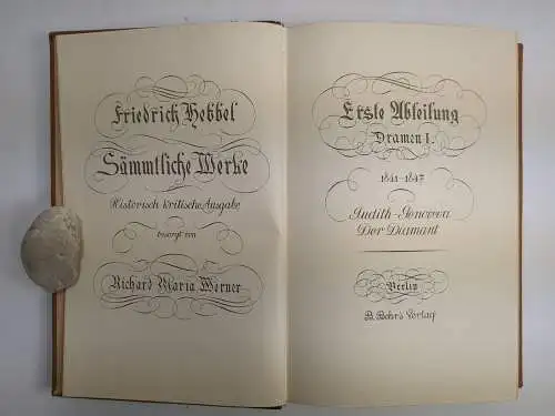 Buch: Friedrich Hebbel, Sämmtliche Werke, Sekulär Ausgabe 1813-1913, Behr, 19 Bd