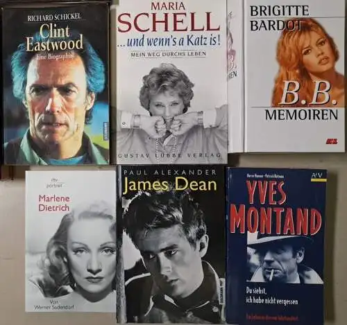 22 Bücher Biografien Schauspielerinnen & Schauspieler Clint Eastwood, Greta Gabo