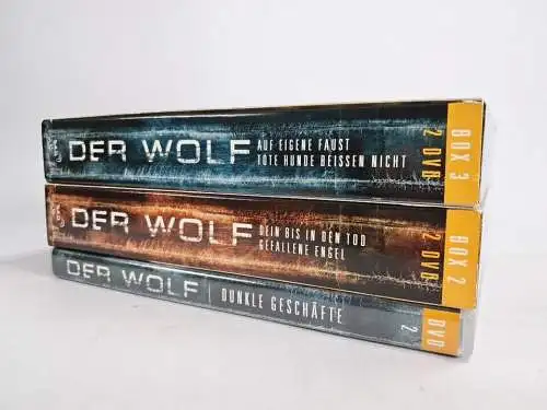 3 DVD-Boxen: Der Wolf (Varg Veum) 1. Dunkle Geschäfte, Box 2+3, Trond Espen Seim