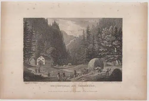 Stahlstich: Felsenthal am Inselberg, Das malerische und..., Otto Wagner, 1838