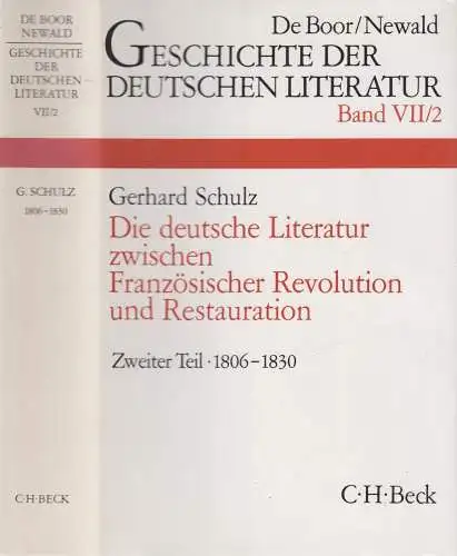 Buch: Geschichte der deutschen Literatur VII/2, Gerhard Schulz, 1989, C. H. Beck