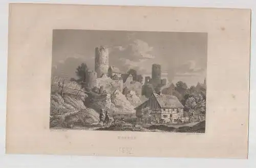 Stahlstich: Kohren. Das malerische und romantische Deutschland. Wiegand, 1832