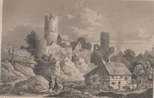 Stahlstich: Kohren. Das malerische und romantische Deutschland. Wiegand, 1832