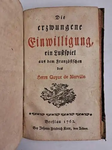 Buch: Gesammlete Lustspiele, Le Grande, Marc Antoine. 1762