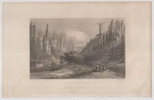 Stahlstich: Bielergrund. Das malerische und romantische Deutschland, Wigand