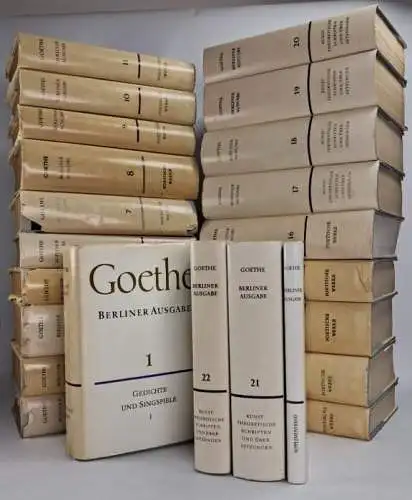 Buch: Goethe Berliner Ausgabe, 23 Bände, 1976, Aufbau Verlag, gebraucht, gut