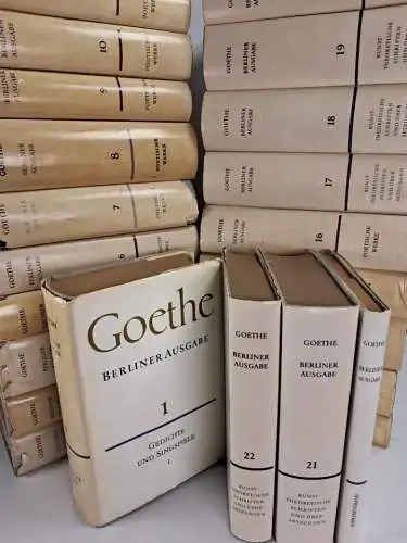 Buch: Goethe Berliner Ausgabe, 23 Bände, 1976, Aufbau Verlag, gebraucht, gut