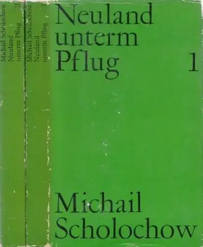 Buch: Neuland unterm Pflug, Scholochow, Michail. 2 Bände, 1974, gebraucht, gut