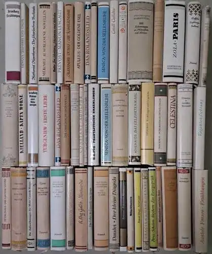 10 Bücher Sammlung Dieterich, Zola, Lichtenberg, Strindberg, Apulejus, Poe ...