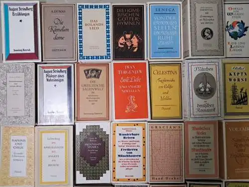 10 Bücher Sammlung Dieterich, Zola, Lichtenberg, Strindberg, Apulejus, Poe ...