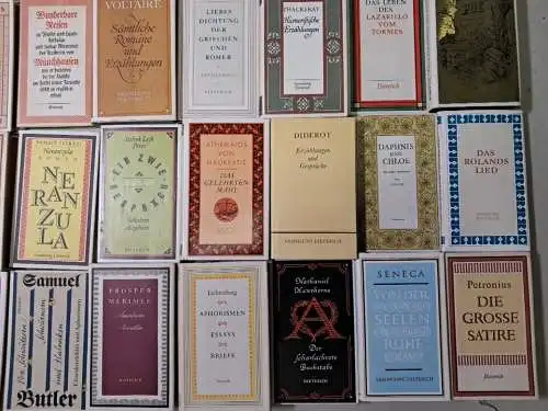 10 Bücher Sammlung Dieterich, Zola, Lichtenberg, Strindberg, Apulejus, Poe ...