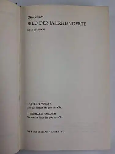 Buch: Otto Zierer    - Weltgeschichte 1-37, Bertelsmann Lesering, 37 Bände