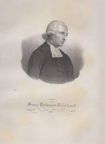 Franz Volkmar Reinhard (1753-1812). Original-Lithographie. Grafik, 1840