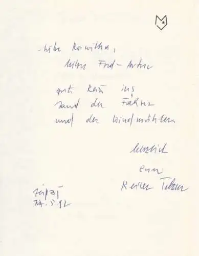 Buch: Im Lande der Fähren, Tetzner, Charles. 1988, Mitteldeutscher Verlag