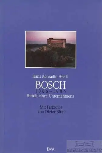 Buch: Bosch, Herdt, Hans Konradin. 1986, Deutsche Verlags-Anstalt