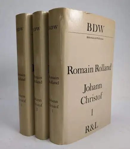 Buch: Johann Christof, Rolland, Romain. 3 Bände, Rütten & Loening, 1985, BDW