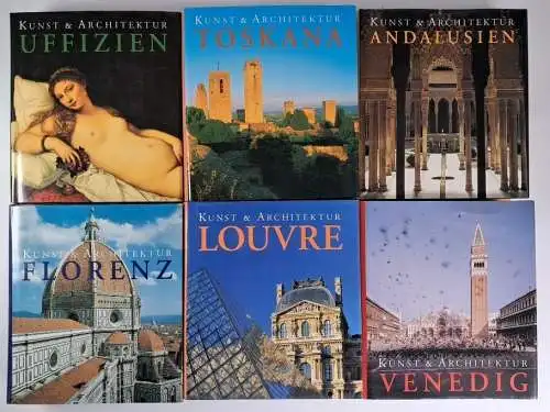 6 Bücher Kunst & Architektur: Louvre, Florenz, Uffizien, Toskana, Venedig