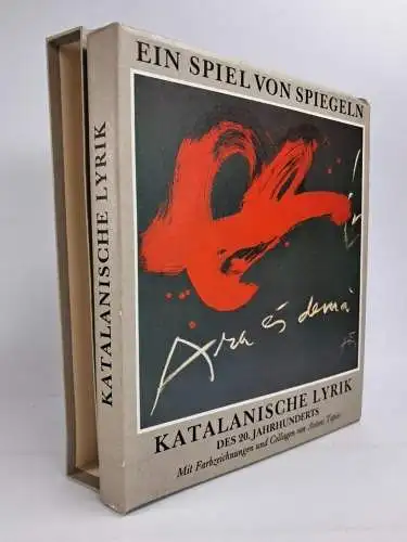 Buch + Grafik: Ein Spiel vor Spiegeln, Tilbert Stegmann / Antoni Tapie, 1987