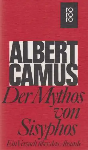 Buch: Der Mythos von Sisyphos. Camus, Albert, 1989, Rowohlt Taschenbuch Verlag