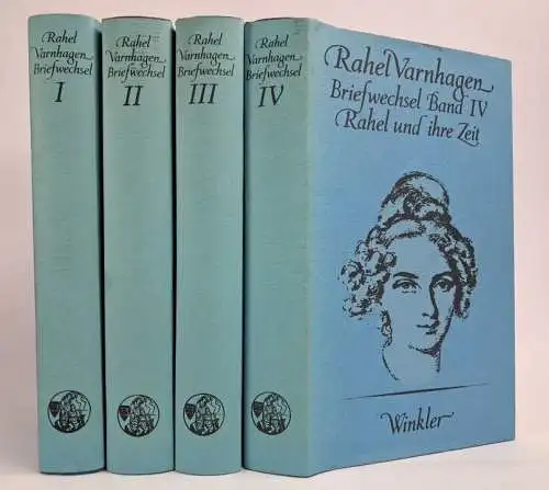 Buch: Rahel Varnhagen - Briefwechsel Band I-IV, 1979, Winkler Verlag, 4 Bände