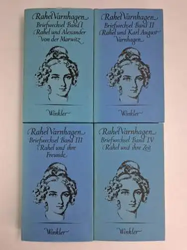 Buch: Rahel Varnhagen - Briefwechsel Band I-IV, 1979, Winkler Verlag, 4 Bände