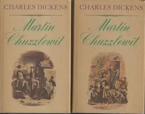 Buch: Leben und Abenteuer des Martin Chuzzlewit, Dickens, Charles. 2 Bände, 1975