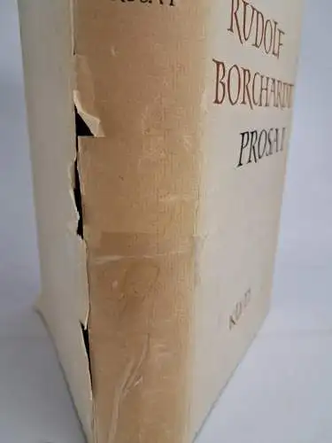 Buch: Prosa I, Rudolf Borchardt. Gesammelte Werke in Einzelausgaben, 1957, Klett